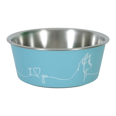 454199.jpg Zolux Love Voerbak Hond Blauw - 12,5 cm 400 ml