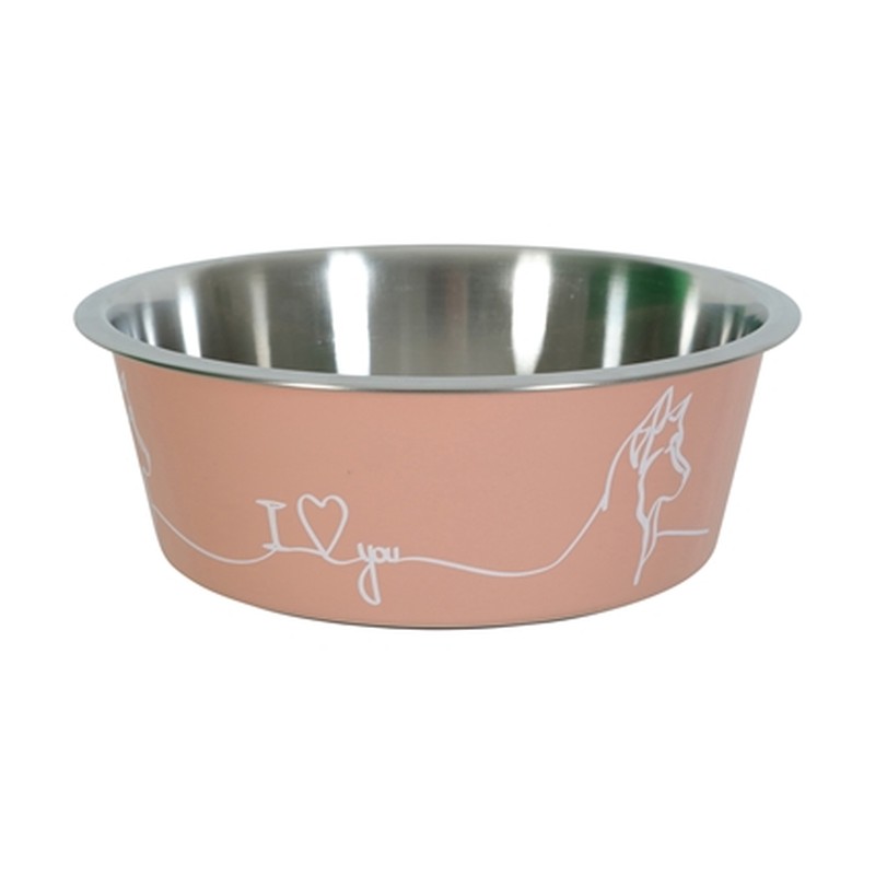 HuisdierXL VDM 454204 image derivative v1 Zolux Love Voerbak Hond Roze - 17,8 cm 1,2 l