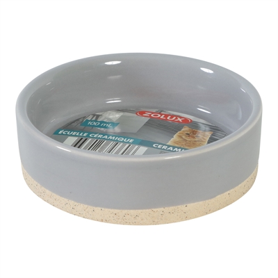 454222.jpg Zolux Olaria Voerbak Keramiek Grijs - 10,3 cm 100 ml