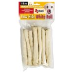 Antos Rawhide White Roll - 15 stuks