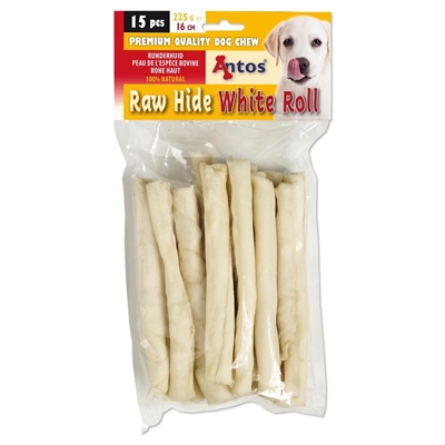 454394.jpg Antos Rawhide White Roll - 15 stuks