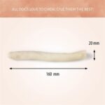 Antos Rawhide White Roll - 15 stuks