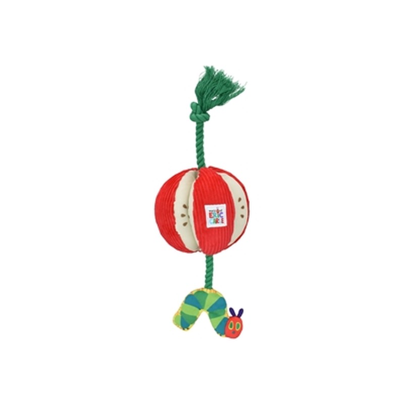 HuisdierXL VDM 454559 image derivative v1 Eric Carle Pluche Rupsje Nooit Genoeg Appel Met Flostouw - 38 cm