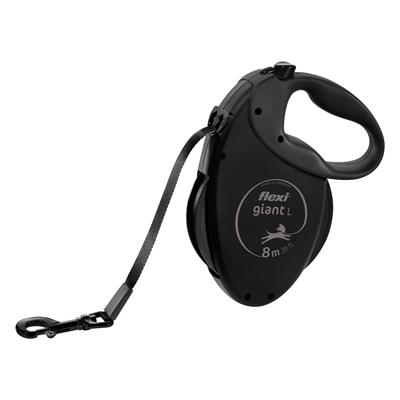 454636.jpg Flexi Rollijn Giant Tape Black Edition Zwart - 8 Mtr Tot 50 kg