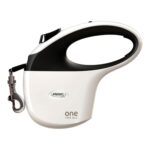 Flexi Rollijn One Wit / Zwart - 5 Mtr Tot 30 kg