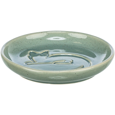 Trixie Voerbak Kat Katrelief Keramiek Blauw - 14,5 cm 150 ml