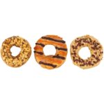 Trixie Donuts Eend / Kip / Kabeljauw - 9 cm 55 g 3 stuks