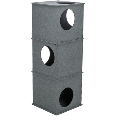 454705.jpg Trixie Kattenhuis Toren Nele Vilt Grijs - 38 x 38 x 105 cm