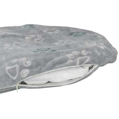 Trixie Hondenkussen Jimmy Soft Ovaal Lichtgrijs - 44 x 31 cm