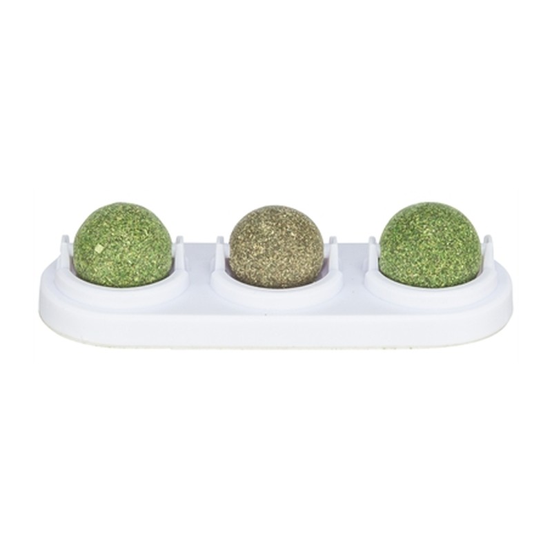 Trixie Speelballen Matatabi En Catnip Met Houder - 5 cm