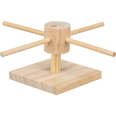 Trixie Voer Draaimolen Onbehandeld Hout - 22 x 22 x 8 cm