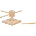 Trixie Voer Draaimolen Onbehandeld Hout - 22 x 22 x 8 cm