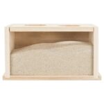 Trixie Zandbad Hamster / Gerbil Onbehandeld Hout - 28 x 15 x 15 cm