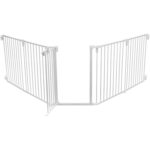 Trixie Hondenhek Afsluithek Metaal 5-Delig Met Deur Wit - 62,5-300 x 76,5 cm
