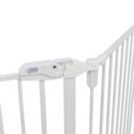 Trixie Hondenhek Afsluithek Metaal 5-Delig Met Deur Wit - 62,5-300 x 76,5 cm