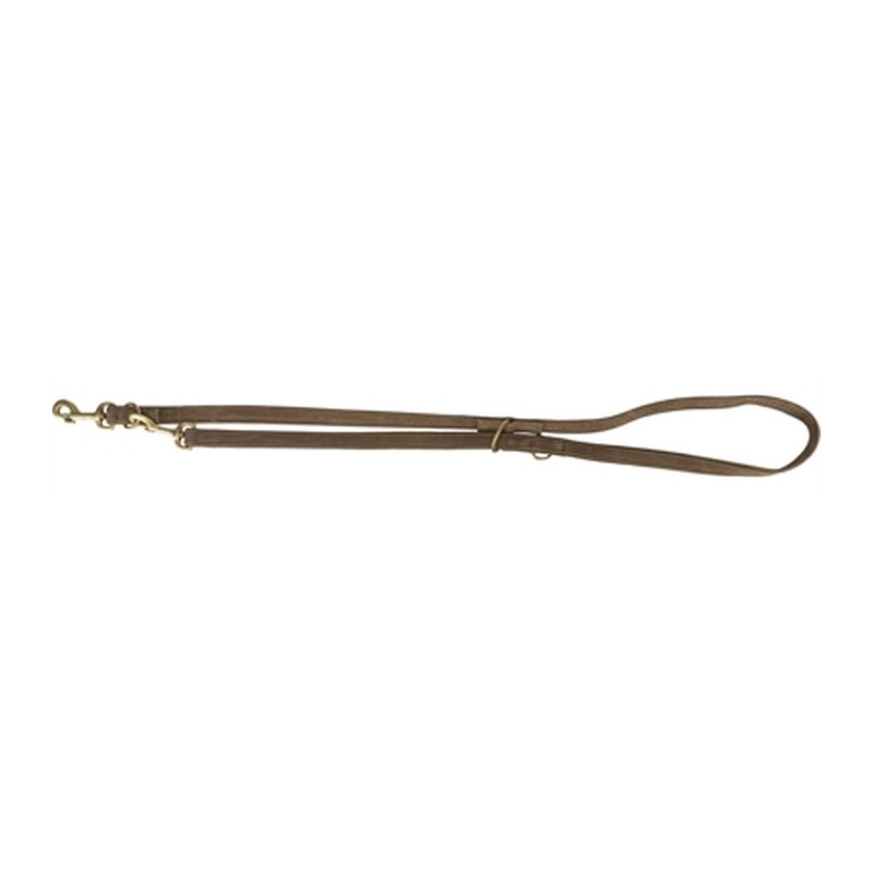 Trixie Hondenriem Pure Verstelbaar Leer Bruin - L-Xl 200 x 2,5 cm