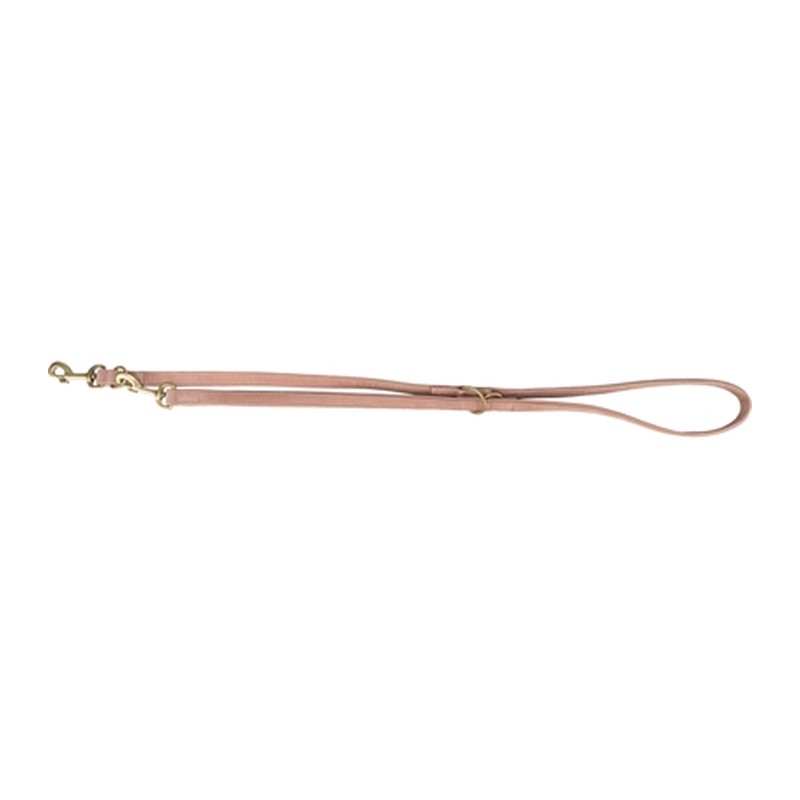 Trixie Hondenriem Pure Verstelbaar Leer Roze - S-M 200 x 1,5 cm
