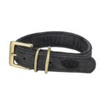 Trixie Halsband Hond Pure Leer Zwart - L-Xl 52-63 x 4 cm
