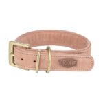 Trixie Halsband Hond Pure Leer Roze - M-L 39-46 x 3,5 cm
