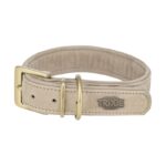 Trixie Halsband Hond Pure Leer Lichtgrijs - L 47-44 x 4 cm