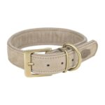 Trixie Halsband Hond Pure Leer Lichtgrijs - Xs-S 27-34 x 2,5 cm