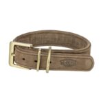Trixie Halsband Hond Pure Leer Bruin - L-Xl 52-63 x 4 cm