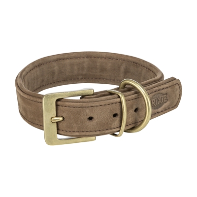 Trixie Halsband Hond Pure Leer Bruin - Xs-S 27-34 x 2,5 cm