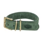 Trixie Halsband Hond Pure Leer Saliegroen - L 47-54 x 4 cm