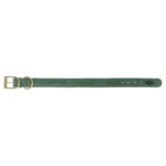 Trixie Halsband Hond Pure Leer Saliegroen - L 47-54 x 4 cm
