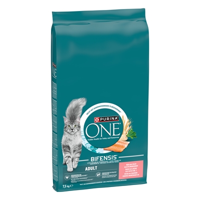 Purina One Adult Zalm / Volkoren Granen - 7,5 kg