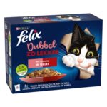 Felix Dubbel Zo Lekker Mix Selectie In Gelei - 4 x 12 x 85 g