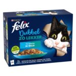 Felix Dubbel Zo Lekker Vis Selectie In Gelei - 4 x 12 x 85 g