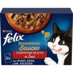 Felix Sensations Countryside Selectie In Saus - 4 x 12 x 85 g