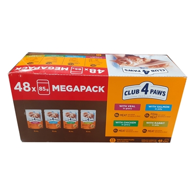 Club 4 Paws Megapack - 48 x 85 g