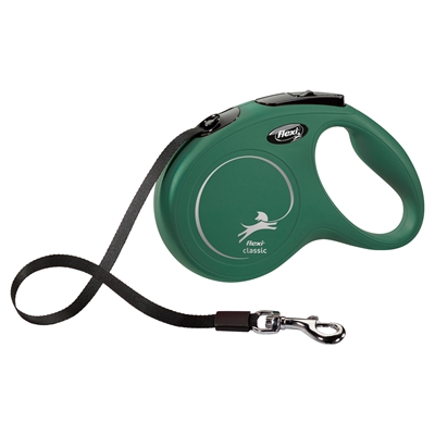Flexi Rollijn Classic Tape Olijfgroen - M 5Mtr <25 kg