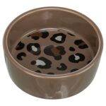 Trixie Voerbak / Drinkbak Leo Kat Keramiek Panterprint Assorti - 300 ml 12 cm