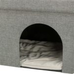 Trixie Kattenmand / Kattenhuis Kimy Soft 2 Verdiepingen Lichtgrijs - 76 x 37 x 72 cm