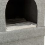 Trixie Kattenmand / Kattenhuis Kimy Soft 2 Verdiepingen Lichtgrijs - 76 x 37 x 72 cm