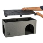 Trixie Kattenmand / Kattenhuis Kimy Soft 2 Verdiepingen Lichtgrijs - 76 x 37 x 72 cm