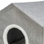 Trixie Kattenmand / Kattenhuis Nora Soft 2 Verdriepingen Lichtgrijs - 47 x 47 x 67 cm