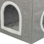 Trixie Kattenmand / Kattenhuis Nora Soft 2 Verdriepingen Lichtgrijs - 47 x 47 x 67 cm