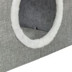 Trixie Kattenmand / Kattenhuis Nora Soft 2 Verdriepingen Lichtgrijs - 47 x 47 x 67 cm