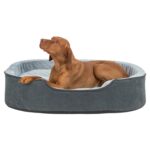 Trixie Vital Hondenmand Lino Soft Ovaal Grijs / Lichtgrijs - 110 x 92 cm