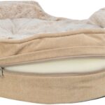 Trixie Vital Hondenmand Lino Soft Ovaal Beige / Creme - 60 x 45 cm