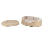 Trixie Vital Hondenmand Lino Soft Ovaal Beige / Creme - 60 x 45 cm