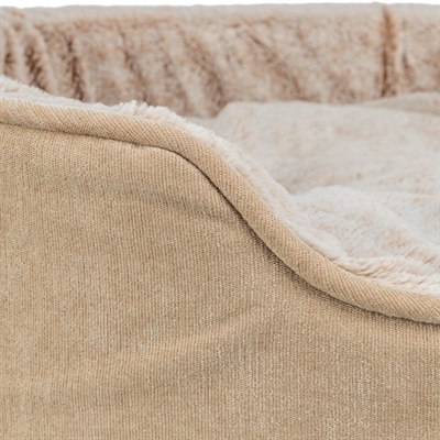 Trixie Vital Hondenmand Lino Soft Ovaal Beige / Creme - 110 x 92 cm