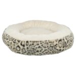 Trixie Hondenmand Leo Soft Rond Pluche Creme / Panterprint - 50 cm