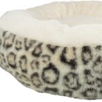 Trixie Hondenmand Leo Soft Rond Pluche Creme / Panterprint - 50 cm