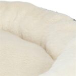 Trixie Hondenmand Leo Soft Rond Pluche Creme / Panterprint - 50 cm