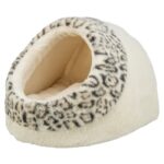Trixie Kattenmand Iglo Leo Soft Pluche Creme / Panterprint - 35 x 41 x 26 cm